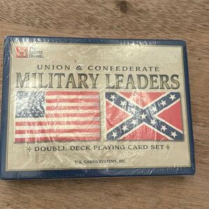The history channel union and Confederate military leaders double deck playing c